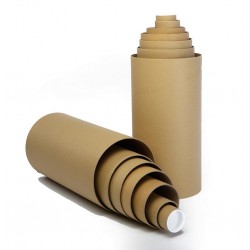 Kartonnen koker bruin (met dop) - 1050mm x ø100mm