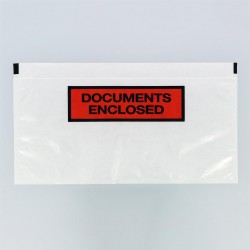 Documenthoes bedrukt: "Document Enclosed" - A4/3 - 225 mm  x 110 mm