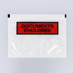 Documenthoes bedrukt: "Document Enclosed" - A6 - 160 mm x 110 mm