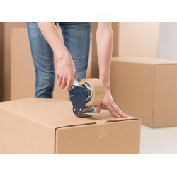 PP verpakkingstape havana - acryl - geruisloos - 100M x 48mm 28µ PP verpakkingstape havana - acryl - geruisloos - 100M x 48mm 28µ